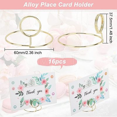 Alloy Place Card Holder DJEW-WH0018-22-1