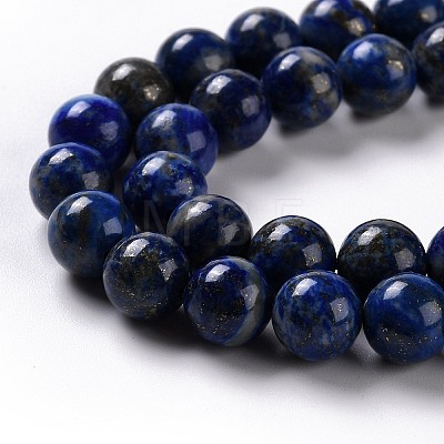 Natural Lapis Lazuli Beads Strands X-G-G423-8mm-A-1