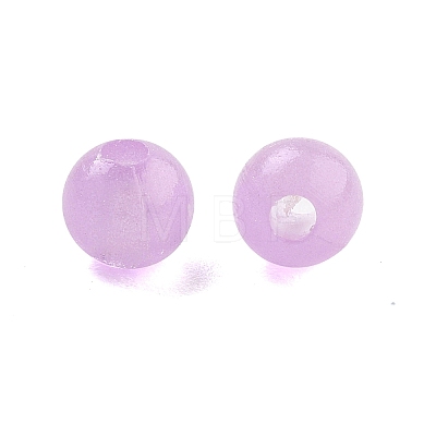 Opaque Luminous Acrylic Beads OACR-G038-06E-1