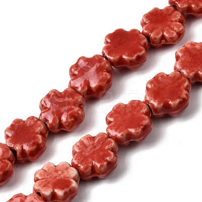 Handmade Porcelain Beads Strands PORC-K010-05A-1