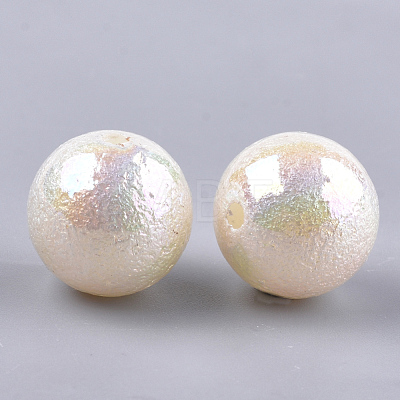 Acrylic Imitation Pearl Beads X-OACR-S024-15-14mm-1