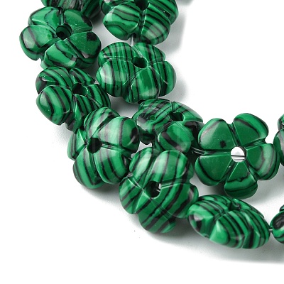 Dyed Synthetic Malachite Beads Strands G-H023-B05-01-1