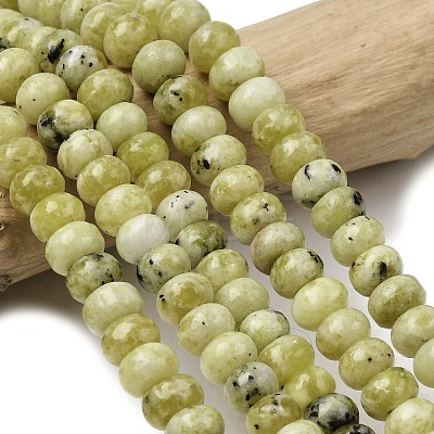 Natural Yellow Turquoise(Jasper) Beads Strands G-A280-A02-01-1
