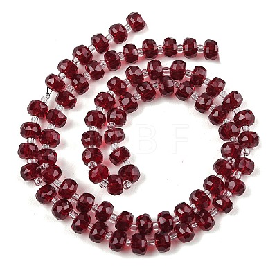 Transparent Glass Beads Strands X-GLAA-P076-01A-04-1