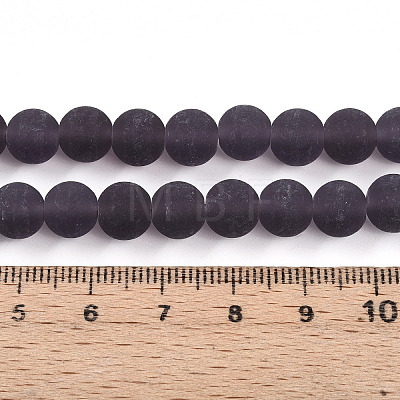 Transparent Glass Beads Strands GLAA-T032-T8mm-MD03-1