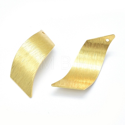 Brass Pendants KK-P155-17G-NR-1