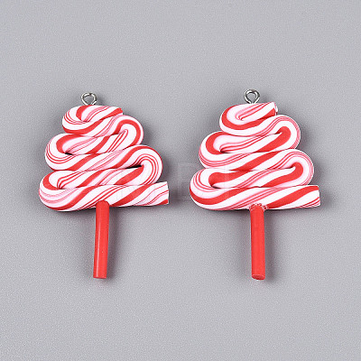 Handmade Polymer Clay Pendants CLAY-N013-32A-01-1