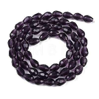 Transparent Imitation Jade Glass Beads Strands GLAA-N005-T4mm-D06-1