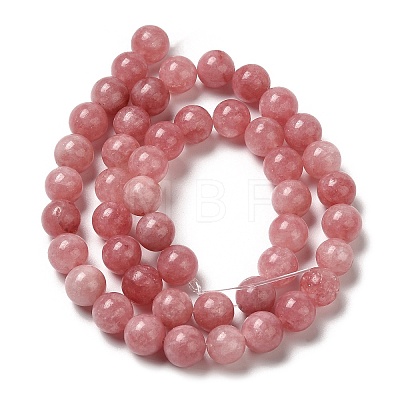 Natural Dyed White Jade Beads Strands G-M402-C03-14-1