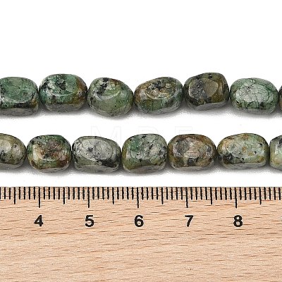Natural African Turquoise(Jasper) Beads Strands G-P623-A04-01-1