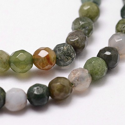 Natural Indian Agate Beads Strands G-G736-31-4mm-1