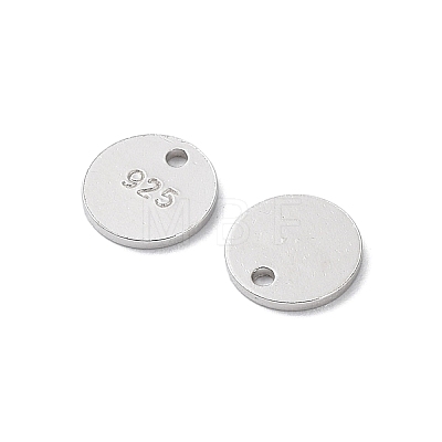Rhodium Plated 925 Sterling Silver Charms STER-C003-17P-1