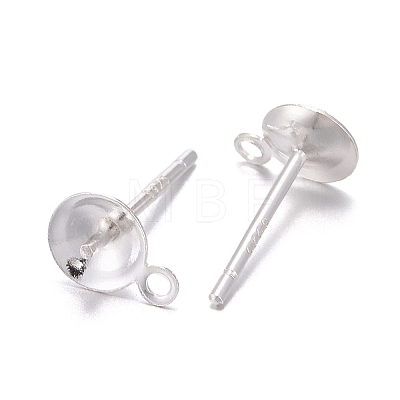 925 Sterling Silver Stud Earring Findings STER-T002-193S-1