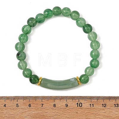 8MM Round Acrylic Beaded Stretch Bracelets BJEW-JB14279-1