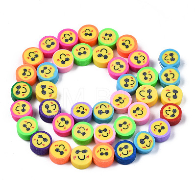 Handmade Polymer Clay Beads Strands X-CLAY-T020-05-1