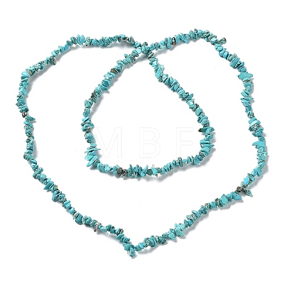 Synthetic Turquoise Beads Strands G-D283-3x5-10-01-1