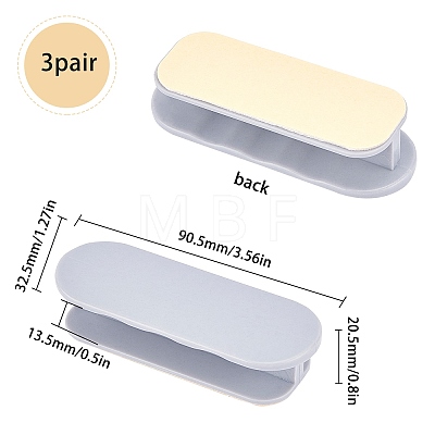 ABS Plastic Self-Stick Instant Cabinet Drawer Handle FIND-WH0053-28B-1