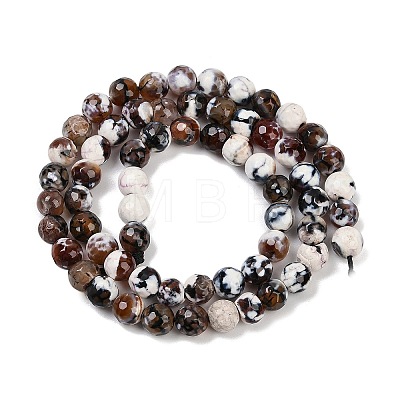 Natural Fire Crackle Agate Beads Strands G-C082-A01-28-1