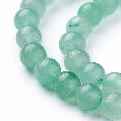 Natural Green Aventurine Beads Strands G-F629-01B-2-1