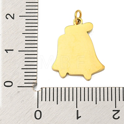 Christmas Theme Ion Plating(IP) 304 Stainless Steel Pendants STAS-O005-01E-G-1