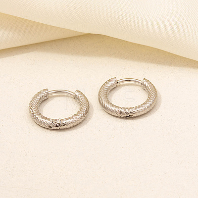 Stylish Stainless Steel Hoop Earrings for Women OK9057-1-1
