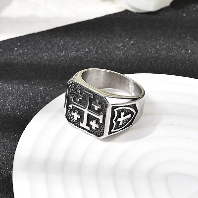 304 Stainless Steel Finger Rings for Men LS-RJEW-D339-01A-AS-1
