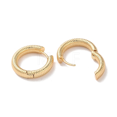 Spiral Rings Brass Hoop Earrings for Women EJEW-B056-02G-04-1