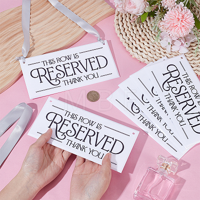 Acrylic Seat Reserved Sign Hanging DJEW-WH0016-74-1