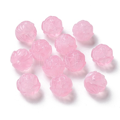 Opaque Acrylic Beads OACR-H045-01C-1