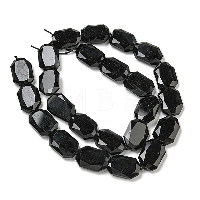 Natural Obsidian Beads Strands G-P544-B03-01-1