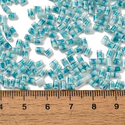 Two Tone Inside Colours Transparent Glass Seed Beads SEED-C004-05L-1