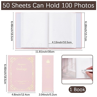 Paper Cover Interstitial Album Book AJEW-CP0011-01B-1