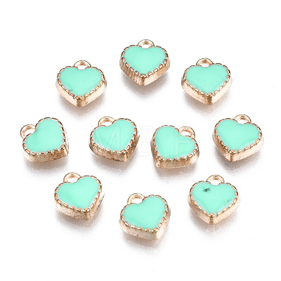 Alloy Enamel Charms ENAM-Q033-51G-1