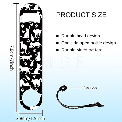 201 Stainless Steel Bottle Opener AJEW-WH0393-024-1