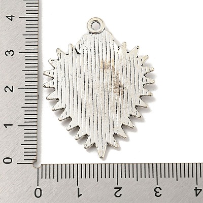 Tibetan Style Alloy Pendants Enamel Settings LS-TIBE-L013-10AS-02-1