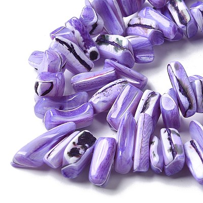 Dyed Natural Trochus Shell Beads Strands SSHEL-C013-09N-1