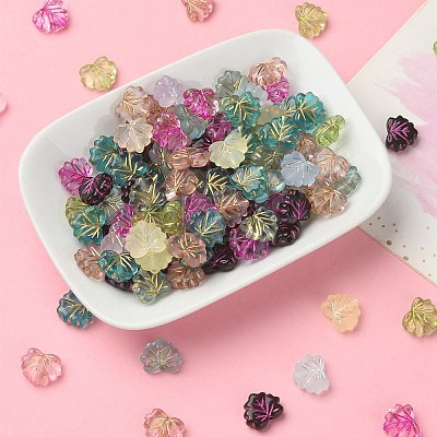 175Pcs 7 Style Mixed Style Acrylic Beads OACR-YW0001-78-1