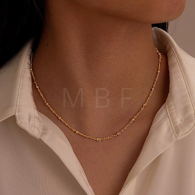 Stainless Steel Chain Satellite Chain Necklaces PW-WG9E049-02-1