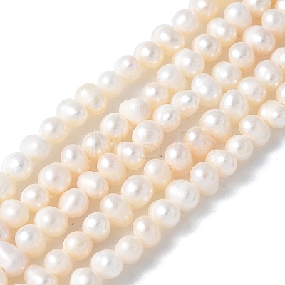 Natural Cultured Freshwater Pearl Beads Strands PEAR-I007-07L-06-1