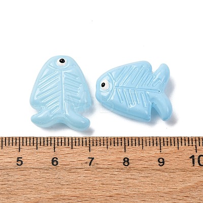 Transparent Glass Enamel Beads LAMP-U004-06-03-1