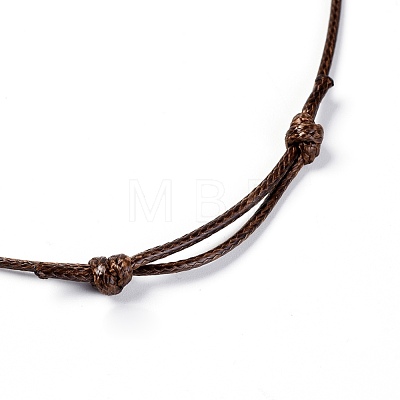 Korean Waxed Polyester Cord Pendants Necklaces NJEW-JN02328-03-1