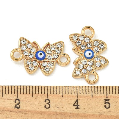 Alloy Blue Enamel Connector Charms ENAM-S003-02E-1