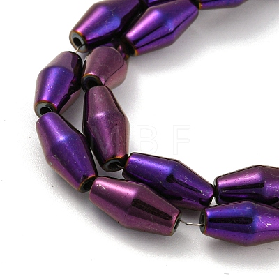 Electroplated Synthetic Magnetic Hematite Beads Strands G-Z032-B01-02G-1