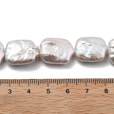 Natural Baroque Keshi Pearl Beads Strands PEAR-P064-01C-09A-1