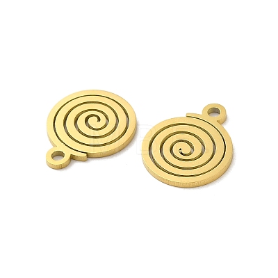 Ion Plating(IP) 304 Stainless Steel Charms STAS-J042-08G-1