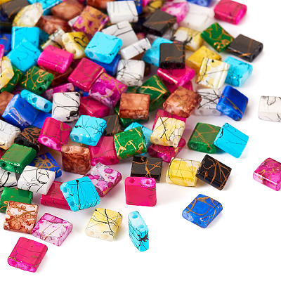 180Pcs 9 Colors 2-Hole Drawbench Glass Seed Beads SEED-TA0001-06-1