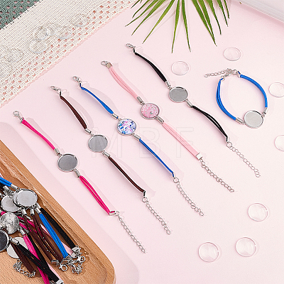 20Pcs 5 Colors Faux Suede Bracelet Making MAK-BM0001-01-1
