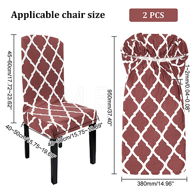 Polyester Elastic Chair Cushion FIND-WH0417-71B-1