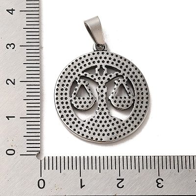 304 Stainless Steel Pendants STAS-C084-01I-AS-1