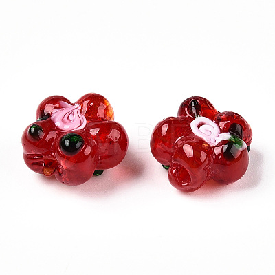 Handmade Lampwork Beads Strands LAMP-D015-08L-1